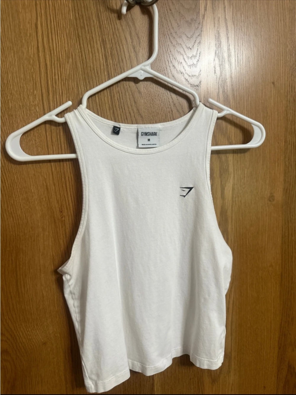 Gymshark White Women's Cropped High-Neck Tank